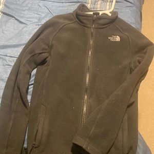 Fleece boys grayish black North Face jacket
